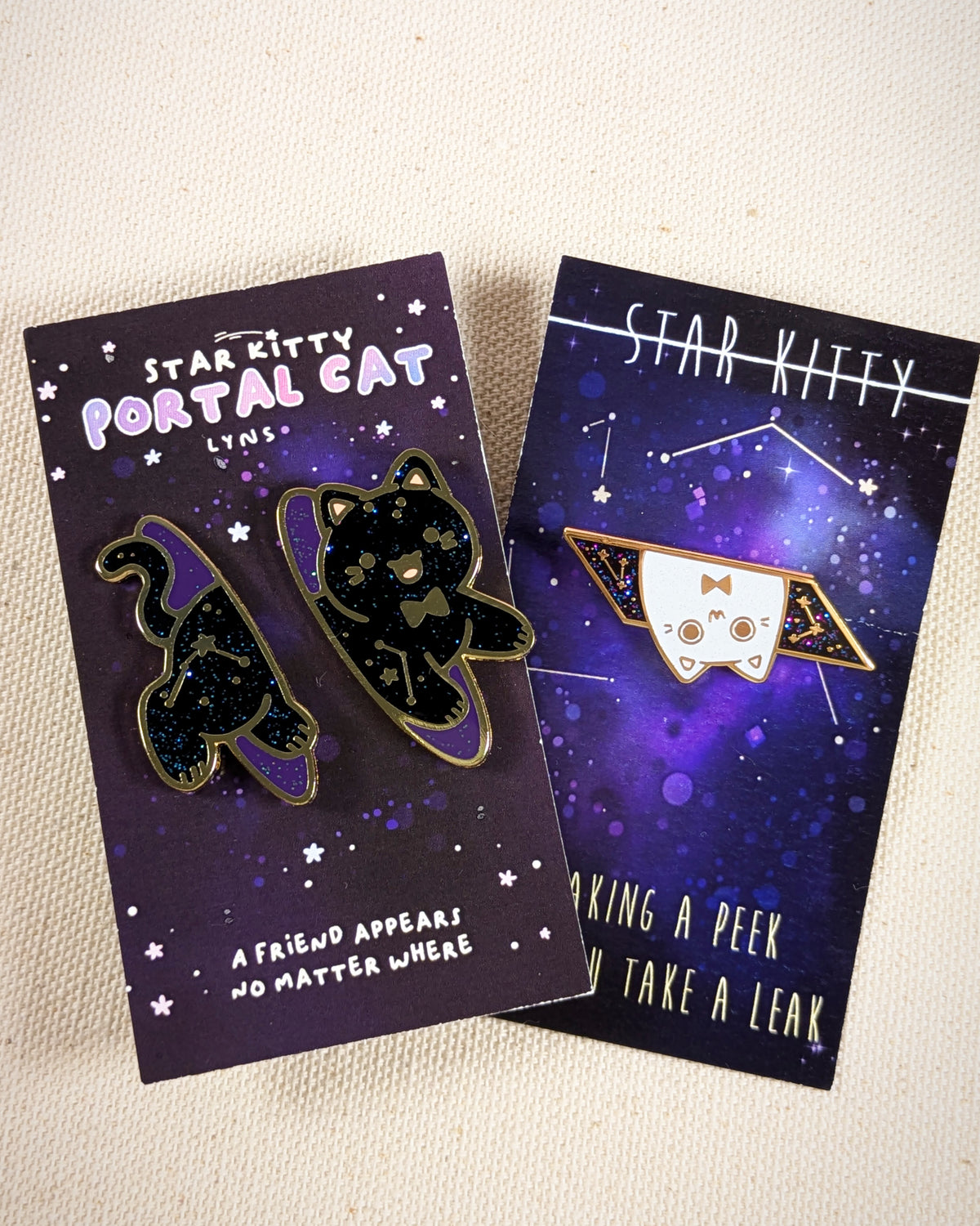 Star Kitty 'Galactic Traveler' Enamel Pin Bundle