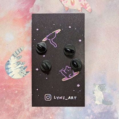 Star Kitty | Portal Cat Double Enamel Pin Set